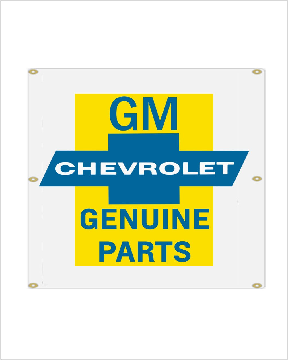CHEVROLET 1960's GENUINE PARTS GARAGE BANNER