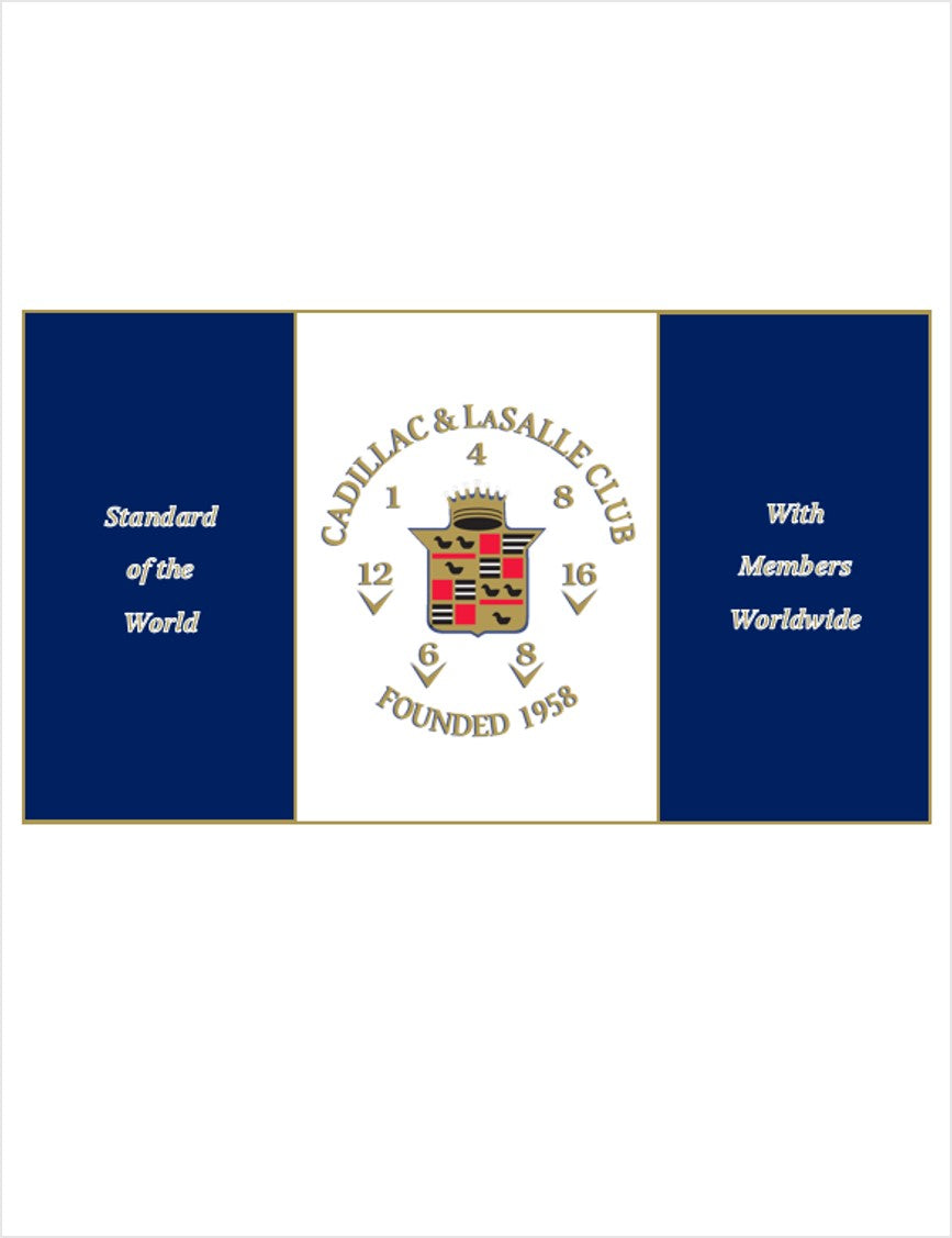 Cadillac & LaSalle Club International Nylon Flag