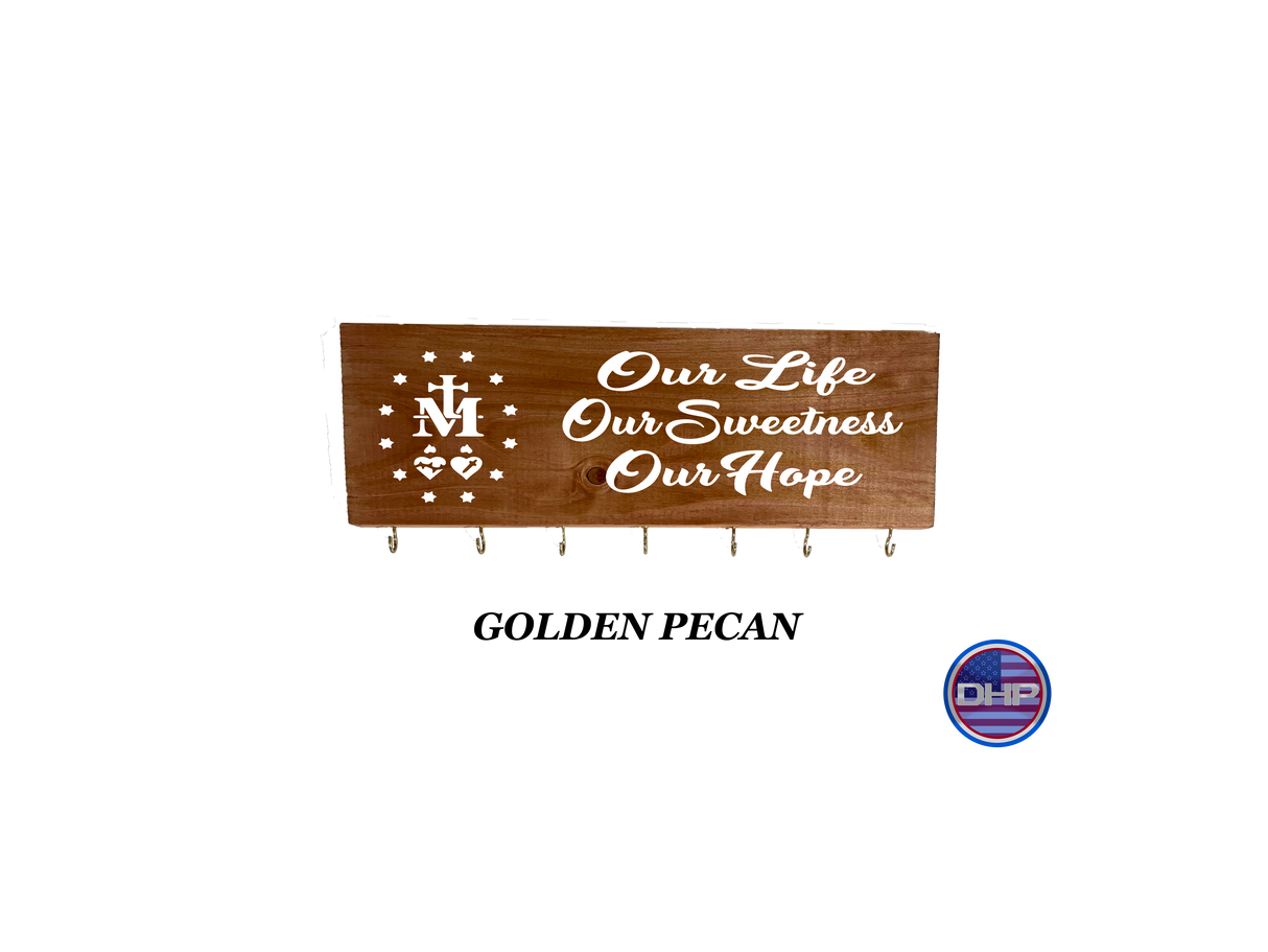 Our Life Our Sweetness Our Hope Rosary Board