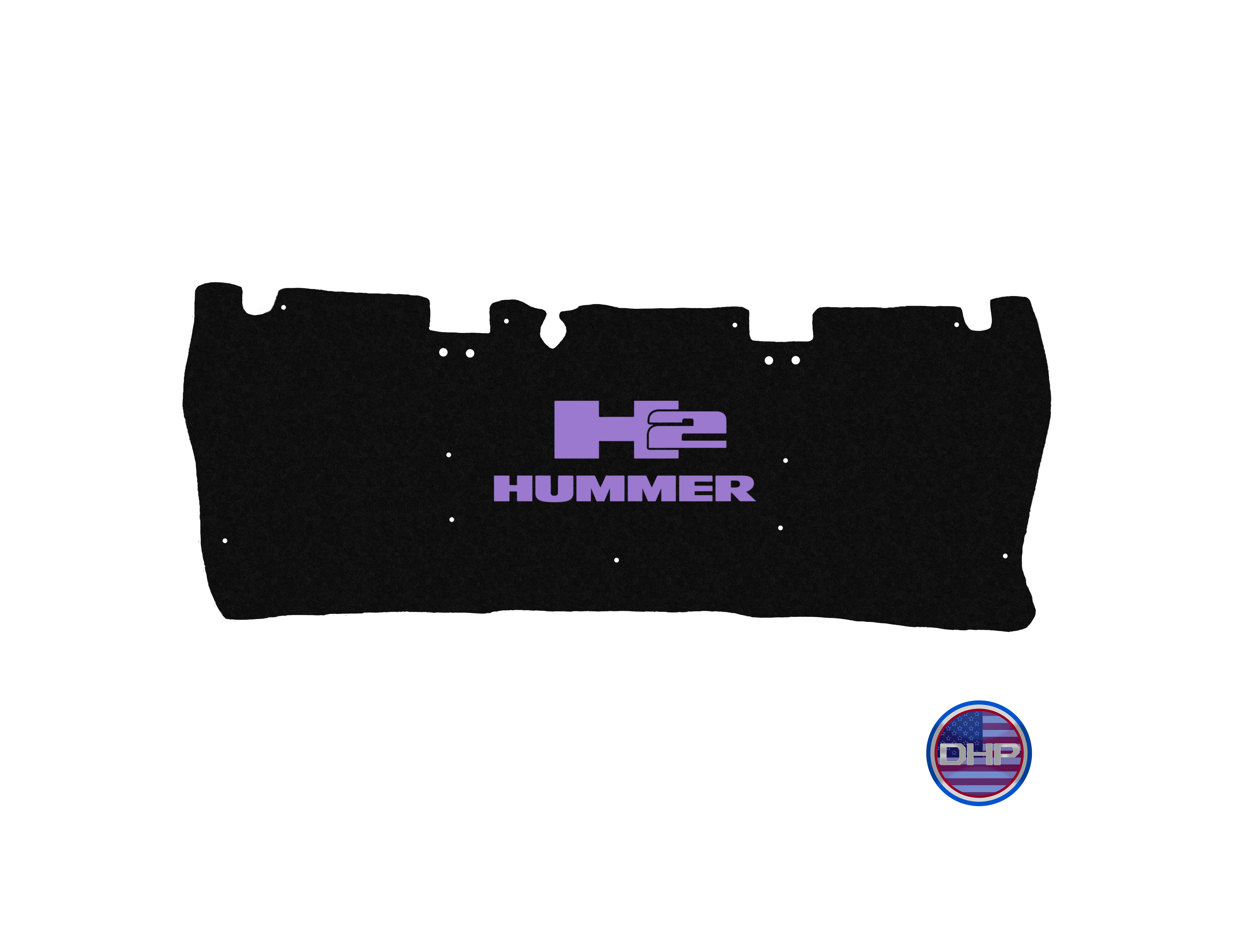 Lloyd Mats Black Classic Loop Carpet 3-Piece Mat Set For Hummer H2 2003-2007 – Silver Hummer H2 Logo