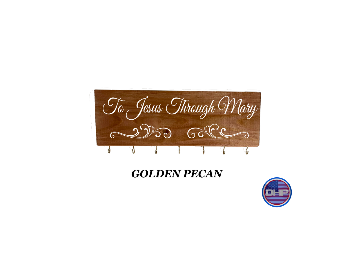 To Jesus Through Mary Rosary Board