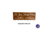 To Jesus Through Mary Rosary Board
