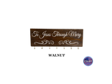To Jesus Through Mary Rosary Board